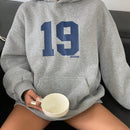 Dazy sudadera con capucha de felpa casual y holgada para mujeres