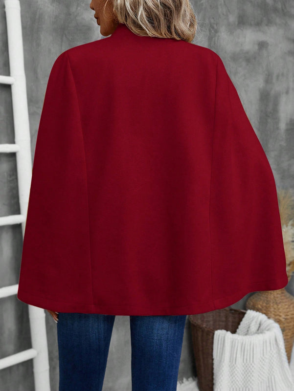 Emery rose ropa de otono para mujer, abrigo de lana con estilo de capa elegante para mujer, ropa de oficina para mujer
