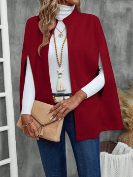 Emery rose ropa de otono para mujer, abrigo de lana con estilo de capa elegante para mujer, ropa de oficina para mujer
