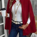 Emery rose abrigo de lana con estilo de capa elegante de unicolor para dama, para otono/invierno