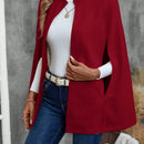 Emery rose ropa de otono para mujer, abrigo de lana con estilo de capa elegante para mujer, ropa de oficina para mujer