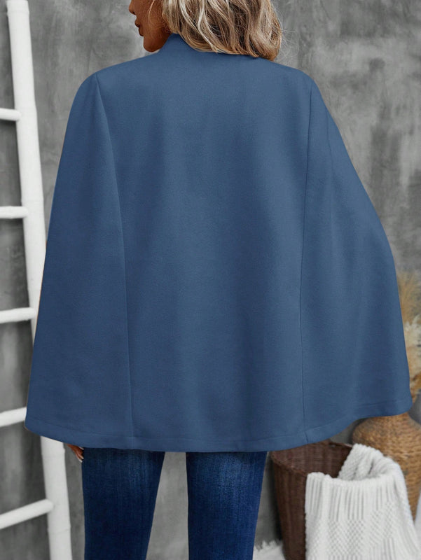 Emery rose ropa de otono para mujer, abrigo de lana con estilo de capa elegante para mujer, ropa de oficina para mujer