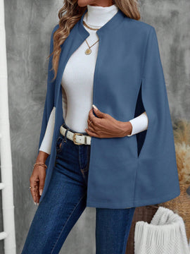 Emery rose ropa de otono para mujer, abrigo de lana con estilo de capa elegante para mujer, ropa de oficina para mujer