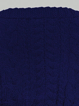 Moosta cardigan informal de manga de globo con nudo delantero de unicolor para otono/invierno