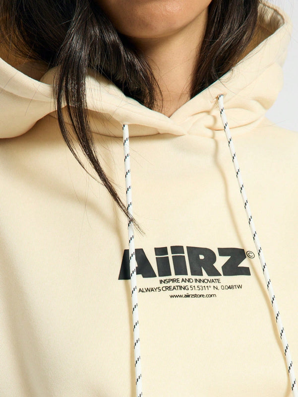 Aiirz sudadera ancha de hombros caidos con detalle de logotipo
