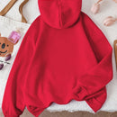 Ezwear capucha unicolor con bolsillo de canguro con cordon con forro termico