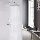 Rociador de Ducha Cuadrado Lujoso de 19.81cm - Acero Inoxidable, Chorro Ultrafino de Alta Presión, Instalación Fácil en Pared para una Experiencia de Baño Refrescante, Accesorios de Ducha