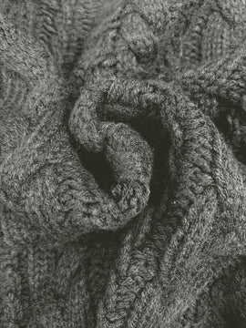 Moosta cardigan informal de manga de globo con nudo delantero de unicolor para otono/invierno