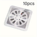10pcs Pegatinas Autoadhesivas para Capturar Cabello para Ducha, Fregadero de Cocina y Desagües de Baño - Prevención de Obstrucciones, Cubiertas de Desagüe de Suelo a Prueba de Insectos, Aplicación Fácil, Accesorios de Ducha