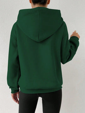 Moosta sudadera con capucha y cordon mujer, estampado "overrensando", otono