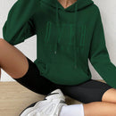 Moosta sudadera con capucha y cordon mujer, estampado "overrensando", otono