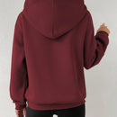 Moosta sudadera con capucha y cordon mujer, estampado "overrensando", otono