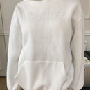 Dazy nueva llegada sudadera con capucha de corte holgado y casual para mujer, otono
