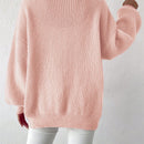 Essnce 1 pieza cardigan de punto casual a todo combinar con botones delanteros de un solo color, apto para otono e invierno