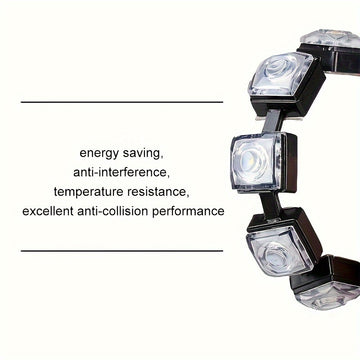 2pcs Luces LED para Coche - Flexibles 6SMD Blanco y Azul Hielo, Conectadas Directamente para Vehículos, DC 12V