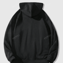 Sudadera con capucha con cierre y estampado de cruz y letras en ingles, forrada de forro polar, para mujeres, para otono/invierno