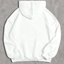 Slayr jersey holgado con capucha, manga larga y estampado minimalista casual para mujer, otono/invierno