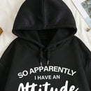 Ezwear sudadera con capucha minimalista con estampado de carta de bolsillo para mujer, uso casual diario