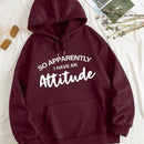 Ezwear sudadera con capucha minimalista con estampado de carta de bolsillo para mujer, uso casual diario