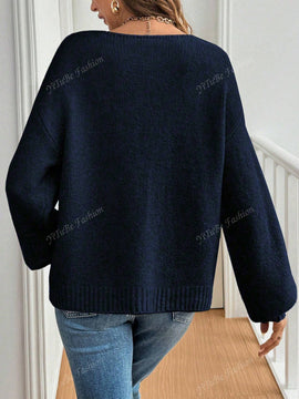 Cardigan de punto de color liso con detalle de nudo delantero, de estilo minimalista para uso en la oficina, atemporal y femenino. cardigan de punto en un solo color con abertura frontal que se puede usar sobre blusas, un cardigan oversize y adorable