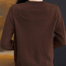 Essnce cardigan suelto y casual de mujer de un solo abotonado, de color liso, manga larga, para otono/invierno