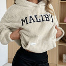 Ezwear sudadera informal con capucha y bolsillo con estampado de letras, para otono/invierno
