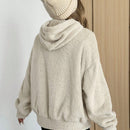 Ezwear sudadera informal con capucha y bolsillo con estampado de letras, para otono/invierno