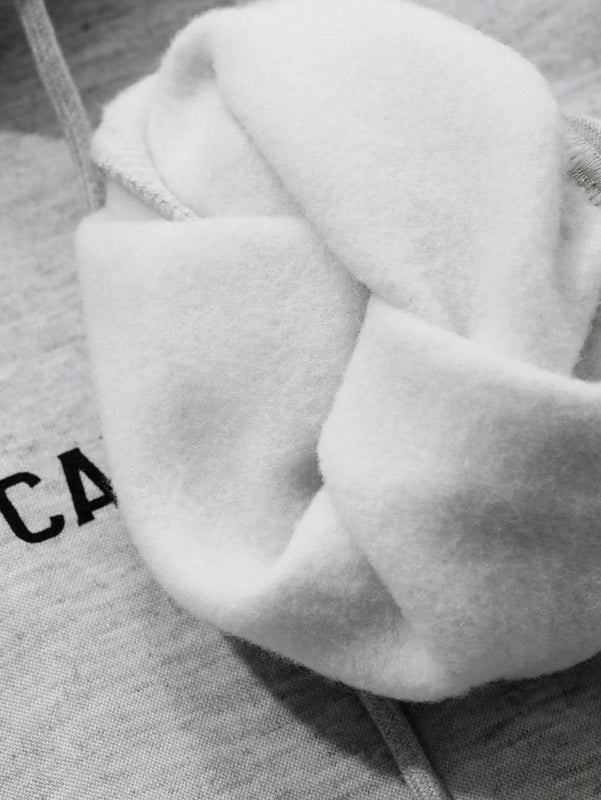 Dazy sudadera con capucha minimalista con estampado de letras para mujer, uso casual diario