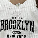 Attitoon sudadera holgada de capucha con estampado grafico de nueva york brooklyn, de ajuste suelto y gruesa, adecuada para otono/invierno, de estilo casual y sencillo para mujer