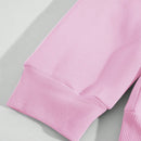 Ezwear 1 pieza sudadera con capucha suelta de manga larga con estampado de lema para mujer, casual para otono e invierno