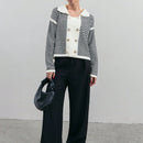 Eurmuse cardigan para mujer con botones frontales y cuello de patron de rayas