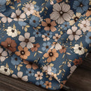 Lune sudadera con capucha de estampado floral vintage todo sobre en estilo minimalista casual, adecuada para otono/invierno