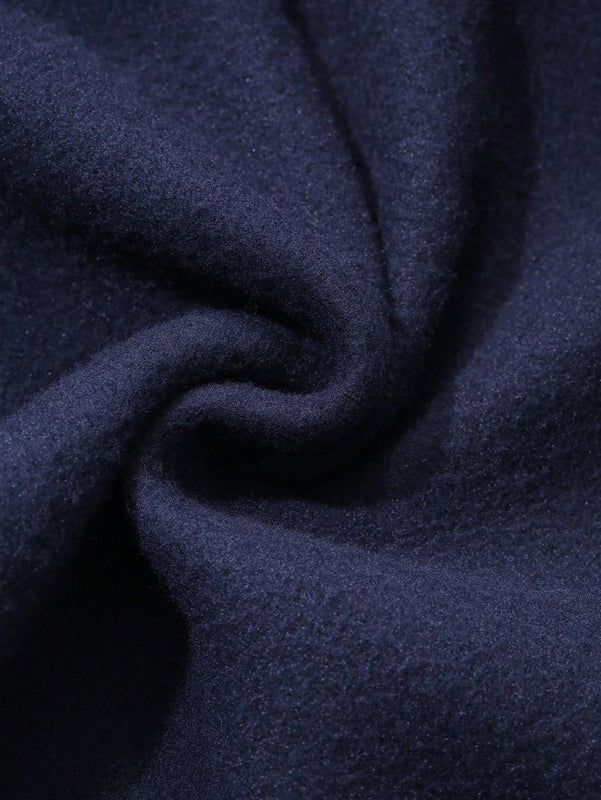 Dazy sudadera con capucha de unicolor y holgada con forro polar para mujer