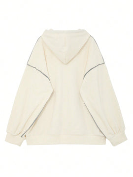 Dazy sudadera holgada casual con capucha nueva para mujer, otono