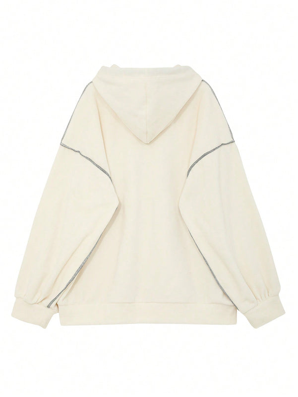 Dazy sudadera holgada casual con capucha nueva para mujer, otono