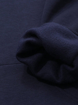 Dazy sudadera con capucha de felpa informal con adorno de letras de tendencia para mujeres