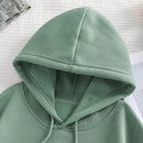 Ezwear sudadera con capucha casual de mujer con estampado de lema de mariposa, otono/invierno