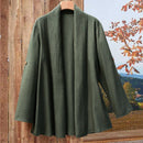 Emery rose cardigan casual con frente abierto y mangas enrollables