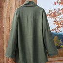 Emery rose cardigan casual con frente abierto y mangas enrollables