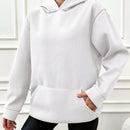 Sudadera con capucha con aislamiento termico y bordado de letras, 95% algodon