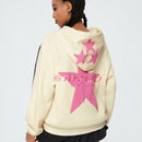 Coolane sudadera con capucha de manga larga para mujer con diseno bordado de estrella de patron de punto basico para otono/invierno