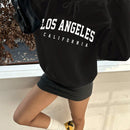 Attitoon sudadera holgada de capucha con estampado grafico de nueva york brooklyn, de ajuste suelto y gruesa, adecuada para otono/invierno, de estilo casual y sencillo para mujer