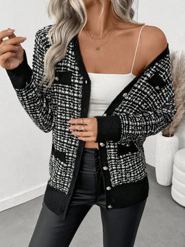 Prive nuevo y elegante cardigan de punto de mujer de personalidad, para otono/invierno