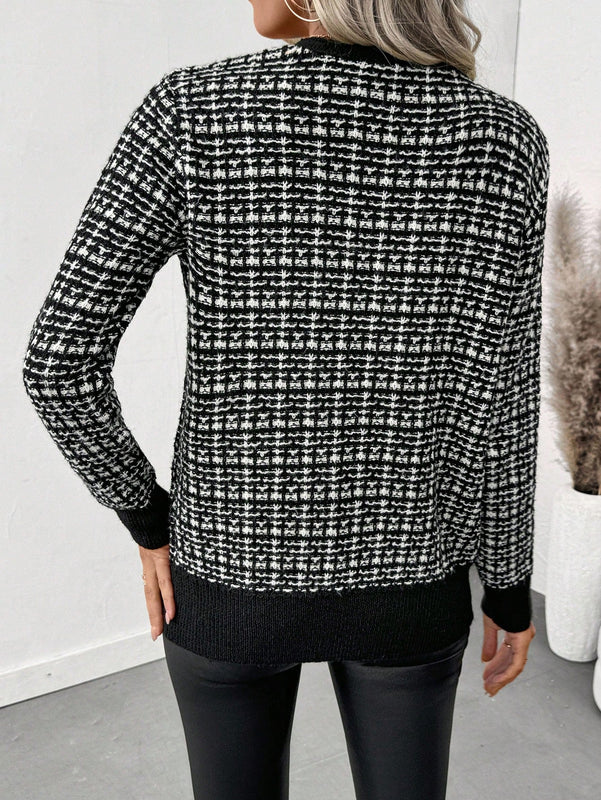Prive nuevo y elegante cardigan de punto de mujer de personalidad, para otono/invierno