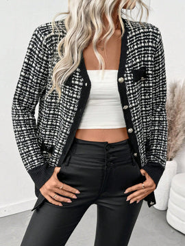 Prive nuevo y elegante cardigan de punto de mujer de personalidad, para otono/invierno