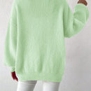 Essnce 1 pieza cardigan de punto casual a todo combinar con botones delanteros de un solo color, apto para otono e invierno