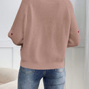 Frenchy cardigan con botones de corte casual y rayas para mujer, para otono/invierno
