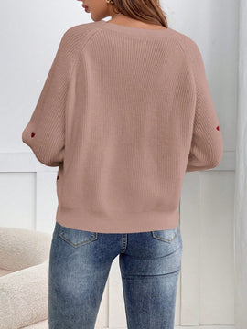 Frenchy cardigan con botones de corte casual y rayas para mujer, para otono/invierno