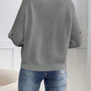 Frenchy cardigan con botones de corte casual y rayas para mujer, para otono/invierno