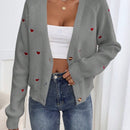 Frenchy cardigan con botones de corte casual y rayas para mujer, para otono/invierno